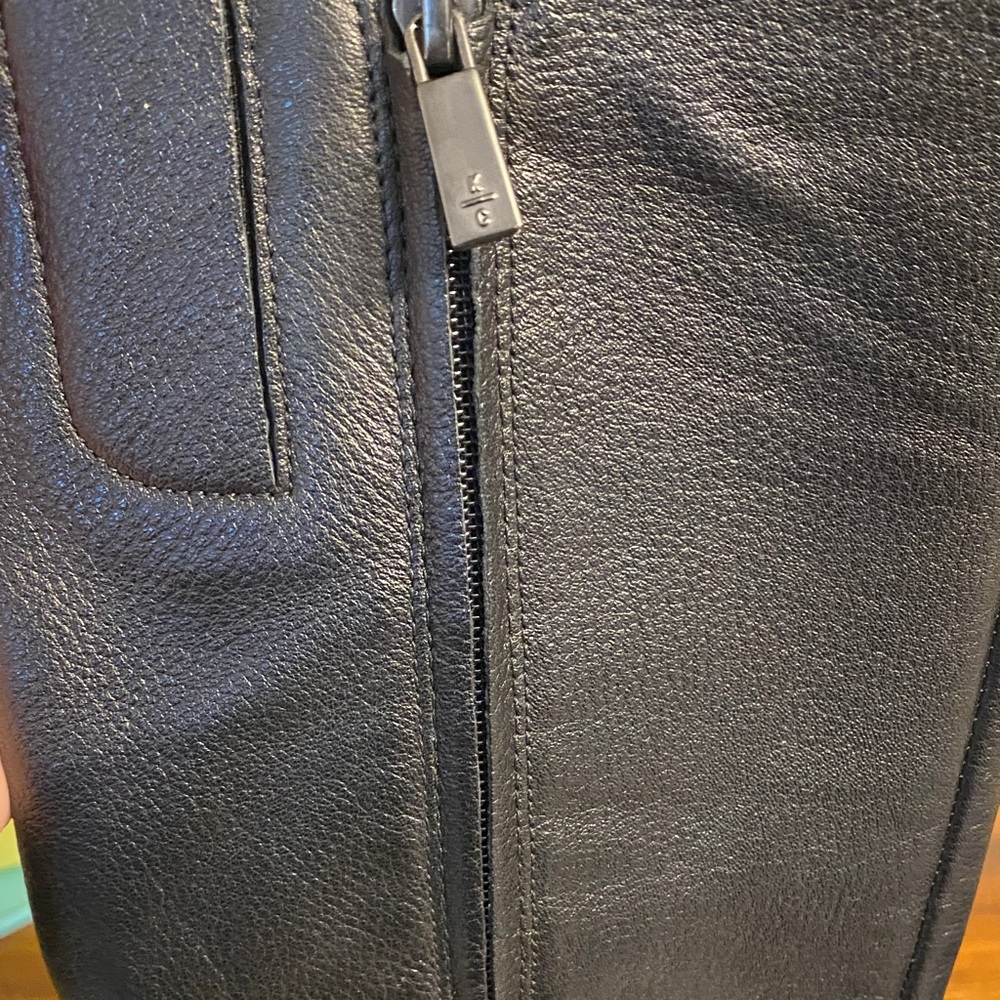 Kenneth Cole Black Leather Knee High Boots - Picture 7 of 13
